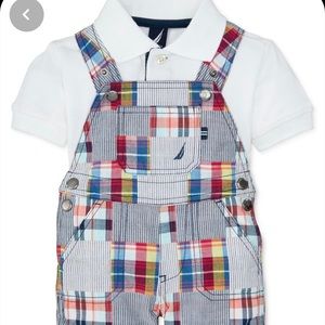 Nautica Baby Boy 12M Shortall Set